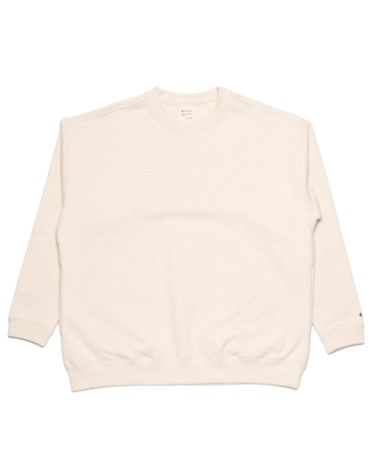 SNOW PEAK Recycled Cotton Sweat Crewneck | SW-22SU401-OM | AFEW STORE